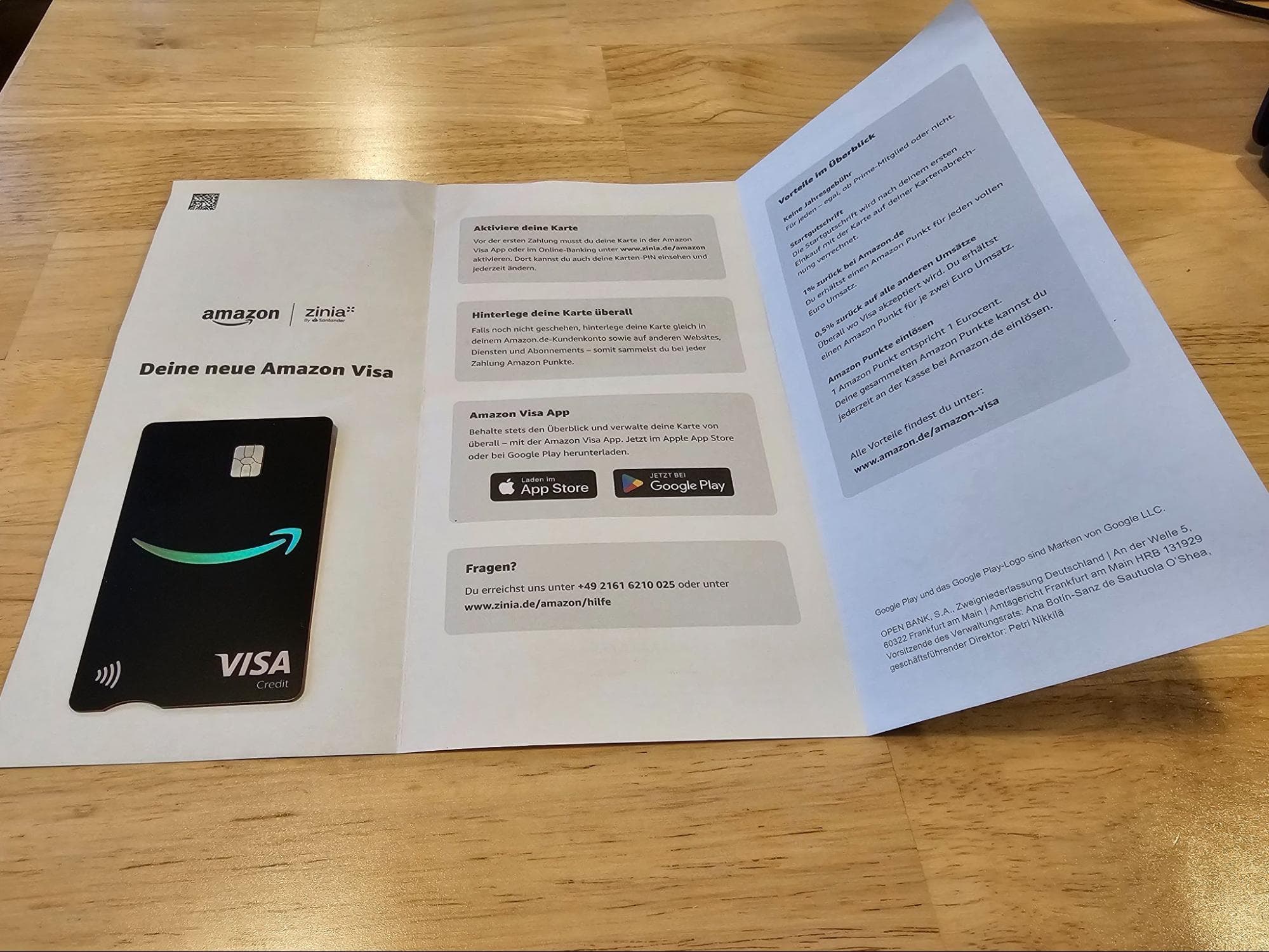 Amazon Visa arrived